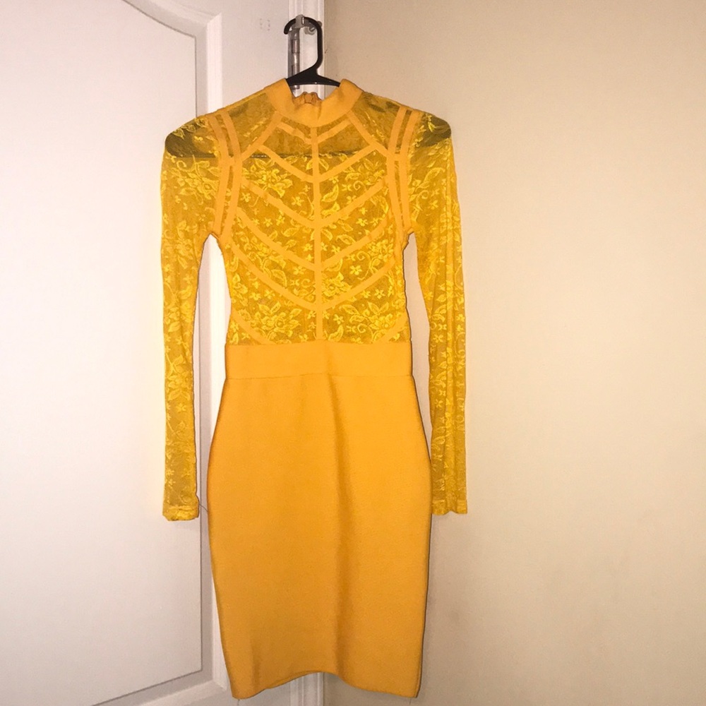 A yellow dress for sale